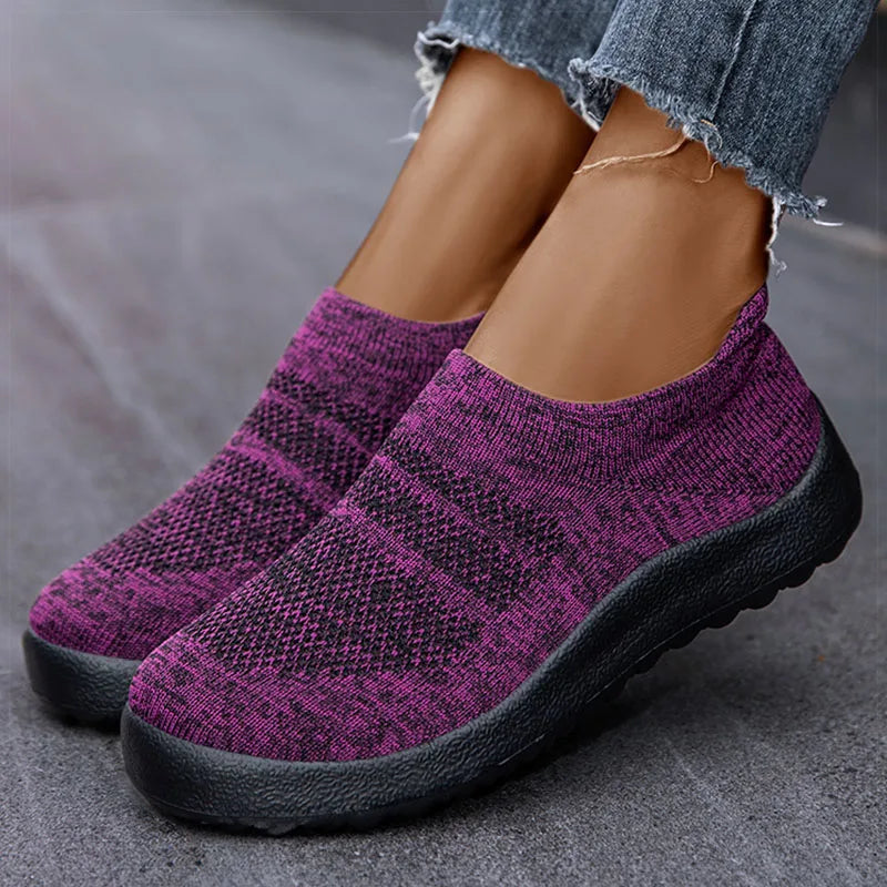 Vrouwen Slip-On Sneakers Zomerse Lichtgewicht Loopschoenen