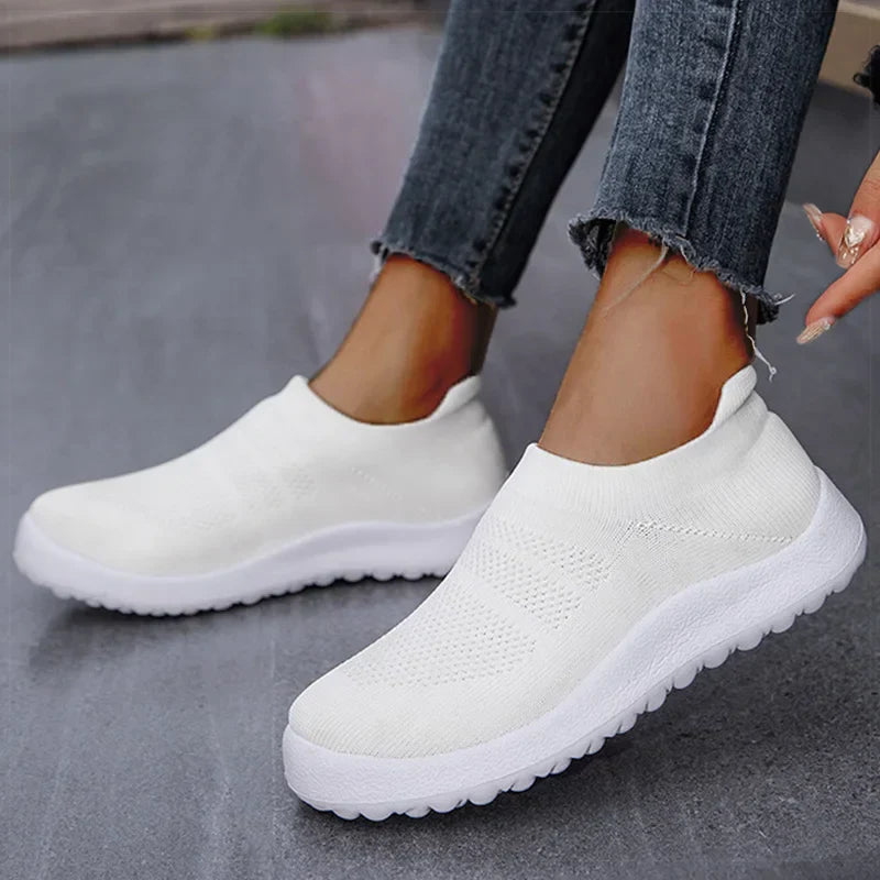Vrouwen Slip-On Sneakers Zomerse Lichtgewicht Loopschoenen