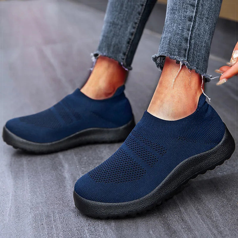 Vrouwen Slip-On Sneakers Zomerse Lichtgewicht Loopschoenen