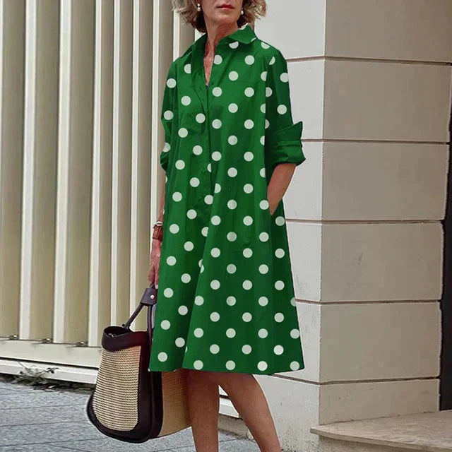 Vrouwen Overhemdjurk Katoen Comfortabel Casual Stijl
