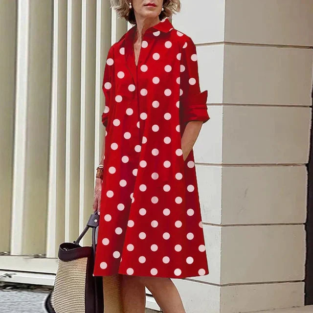 Vrouwen Overhemdjurk Katoen Comfortabel Casual Stijl