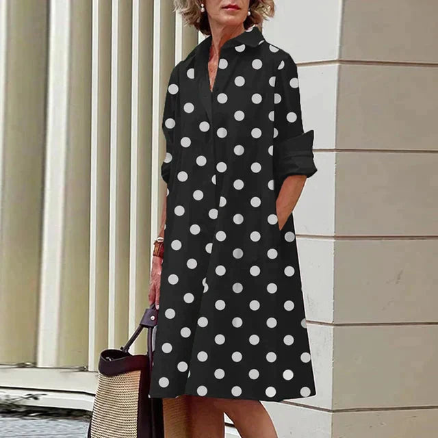 Vrouwen Overhemdjurk Katoen Comfortabel Casual Stijl