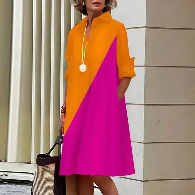 Vrouwen Overhemdjurk Katoen Comfortabel Casual Stijl