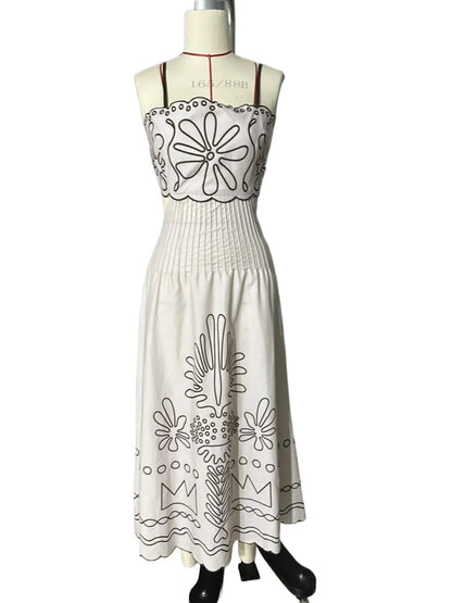 Strandjurk Lange Bohemian Stijl Spaghetti Bandjes