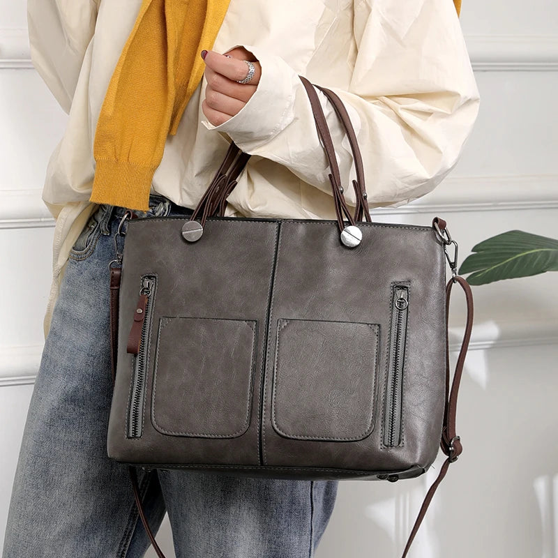 Lederen Schoudertas voor Dames Klassiek Design