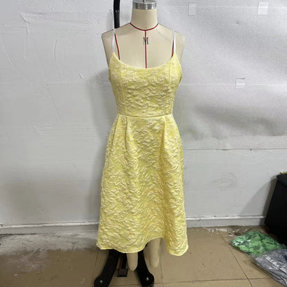 Zomerse Jurk Spaghettibandjes Elegante Vrouwenjurk