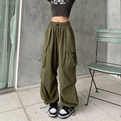 Hoge Taille Cargo Broeken voor Vrouwen Comfortabel en Stijlvol