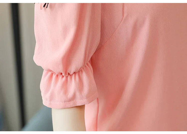 Lichte Zomerse Blouse voor Dames van Chiffon