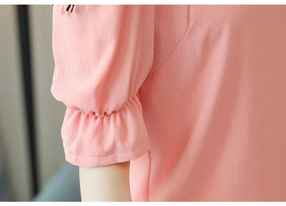 Lichte Zomerse Blouse voor Dames van Chiffon