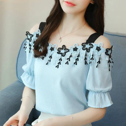 Lichte Zomerse Blouse voor Dames van Chiffon - StudioMarella