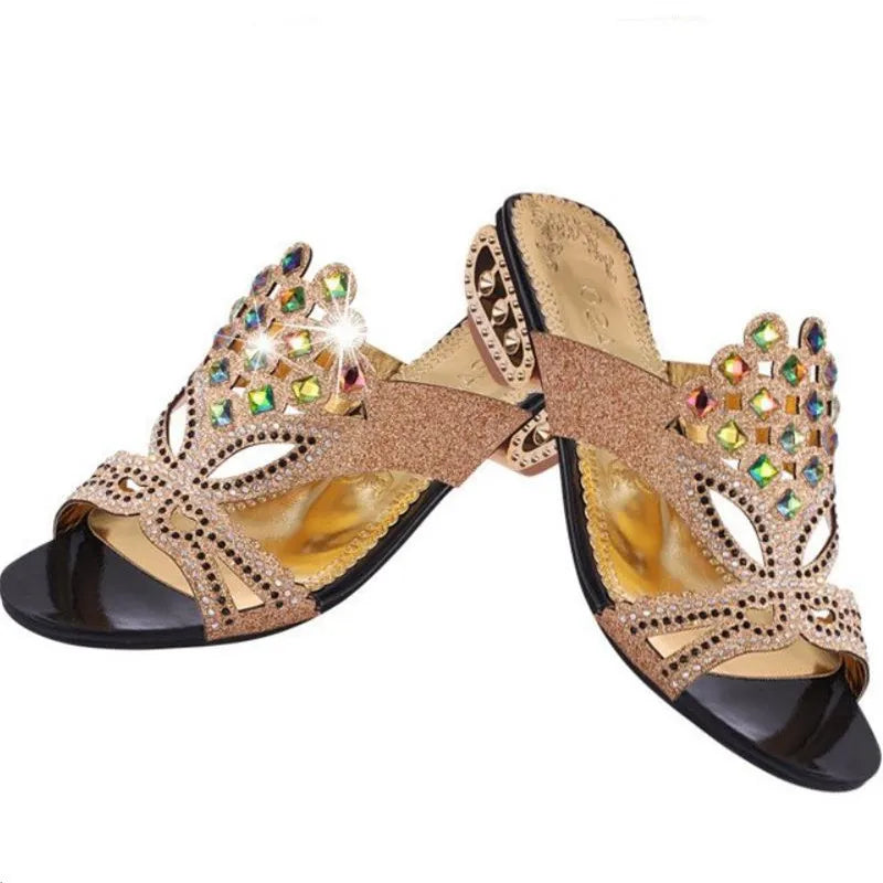 Strass Sandalen Zomer Glitter Dames Schoenen - StudioMarella