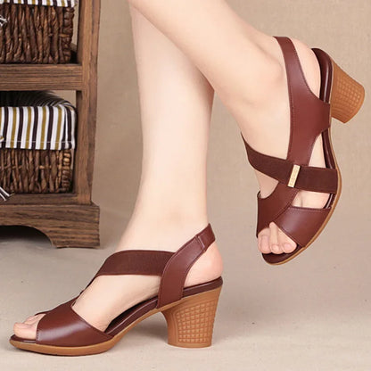 Dames Sandalen Peep Toe Zomer Mode