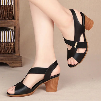 Dames Sandalen Peep Toe Zomer Mode