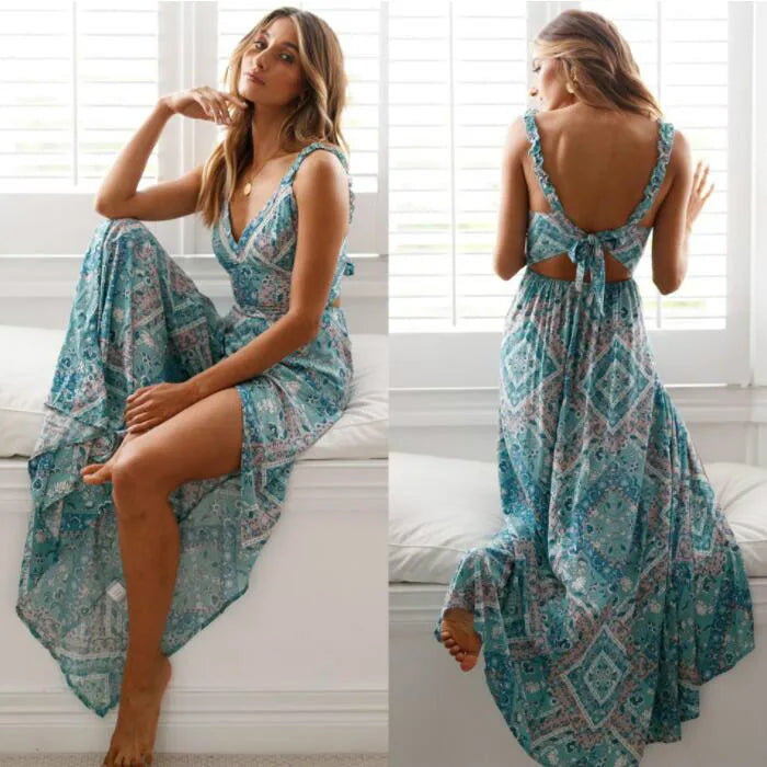 Zomerjurk Bloemenprint Vrouwelijke Floral Stijl - StudioMarella