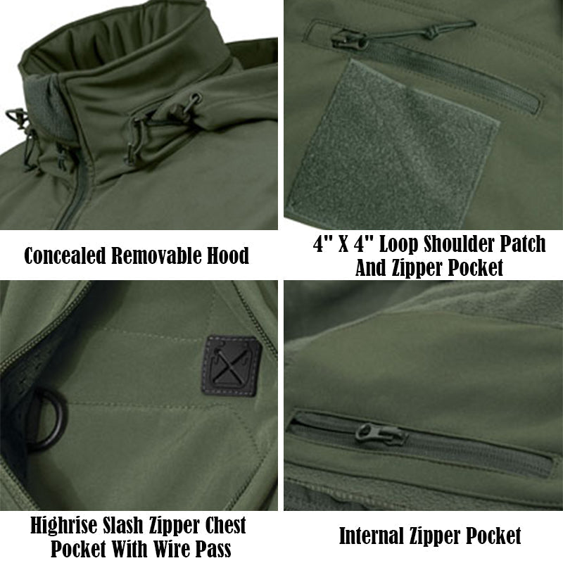 Waterdichte Softshell Jas Heren Outdoor Winddicht