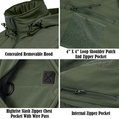 Waterdichte Softshell Jas Heren Outdoor Winddicht