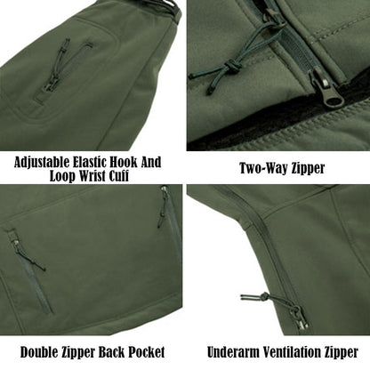 Waterdichte Softshell Jas Heren Outdoor Winddicht