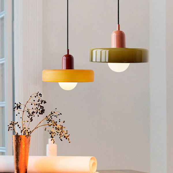 Verstelbare Glazen Hanglamp met Bauhaus-Design – Eetkamer en Woonkamer Verlichting