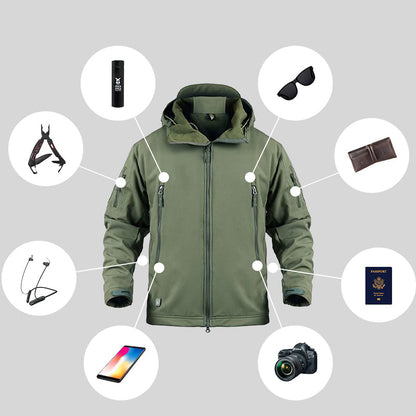 Waterdichte Softshell Jas Heren Outdoor Winddicht