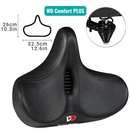 Ergonomisch Fietszadel Breed Ademend 23cm Gel Vulling Comfortabel Rijden Lange Tochten Universeel Pasvorm