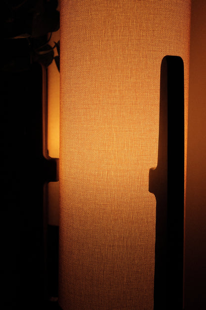 Zen Staande Lamp Met Linnen Kap En Natuurlijk Houten Frame