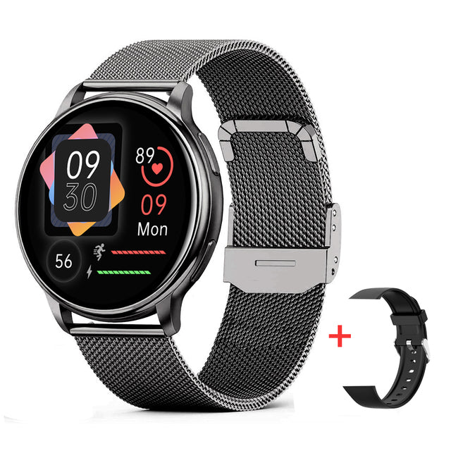 Digitaal Polshorloge met Gezondheidssensor Touchscreen Waterdicht IP68 Noodoproep 14 Dagen Batterij Smartwatch