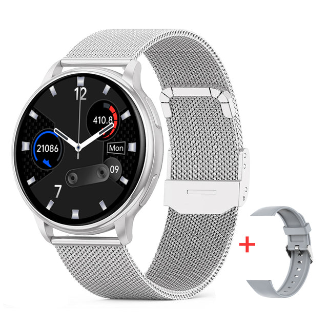 Digitaal Polshorloge met Gezondheidssensor Touchscreen Waterdicht IP68 Noodoproep 14 Dagen Batterij Smartwatch