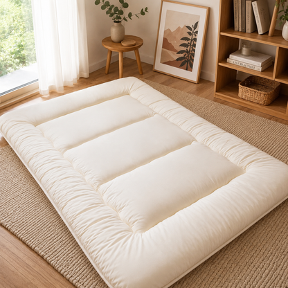 Opvouwbaar Futonmatras 10cm Dik Japanse Slaapmat Volwassenen Kinderen Tatami Yogamat Reisbed Gastenkamer