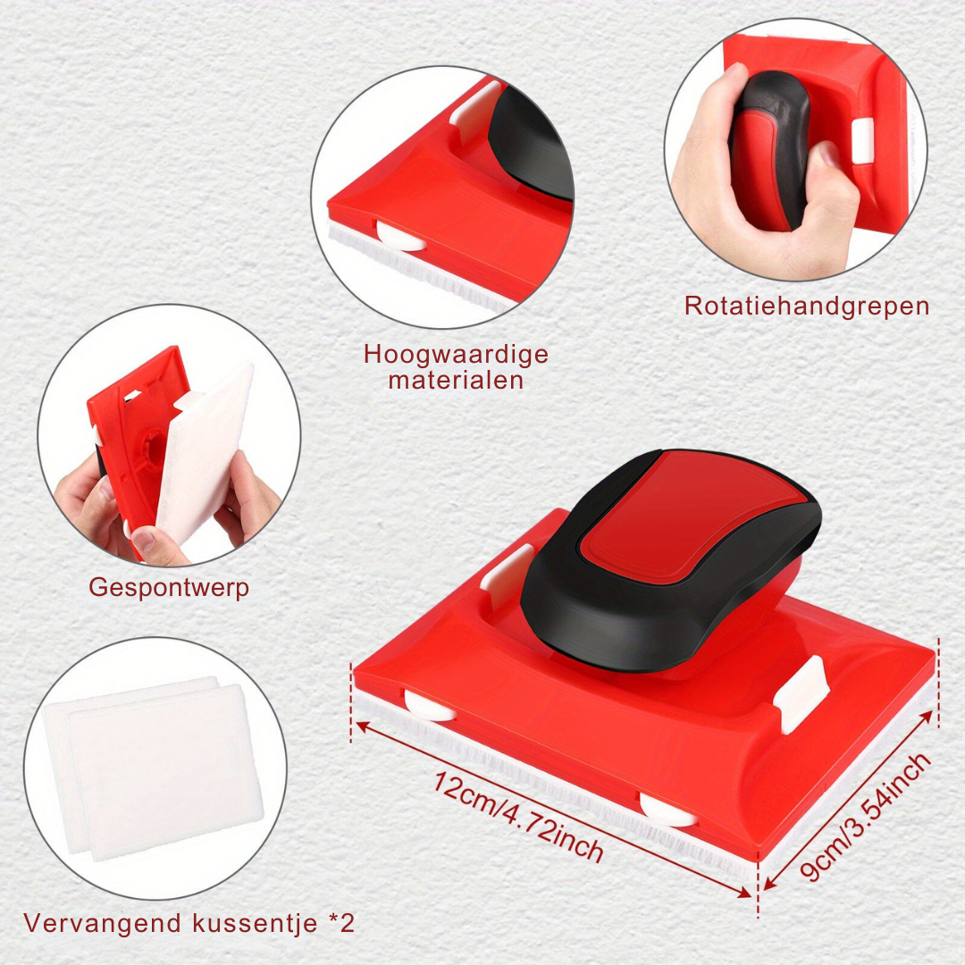 Schilderrandengids met Rolsysteem – Professionele Schildertool voor Strakke, Rechte Lijnen zonder Schilderstape | Multifunctionele Verfrandgeleider voor Plafonds, Muren, Plinten & Kozijnen