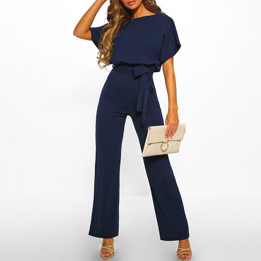 Dames Jumpsuit Avondkleding Elegante Lange Zijde Stijl - StudioMarella