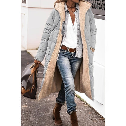 Dames Winterjas Lange Teddyjas Warm en Stylish