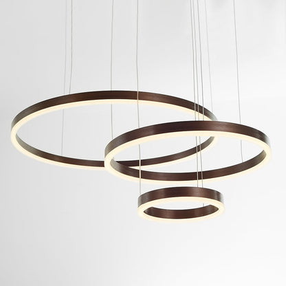 Hanglamp Ring LED Goud Zwart Metaal Acryl Dimbaar Woonkamer Eetkamer Slaapkamer