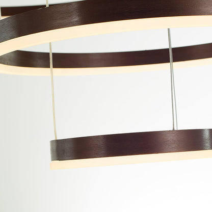 Hanglamp Ring Led Rond Metaal Zwart Goud Koffie Dimbaar Woonkamer Slaapkamer Eetkamer