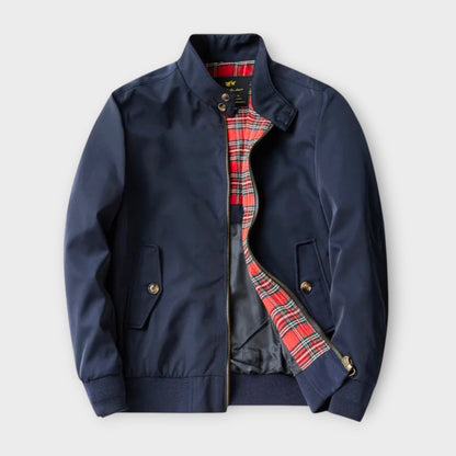 Heren Bomberjack Leder Look Klassieke Stijl