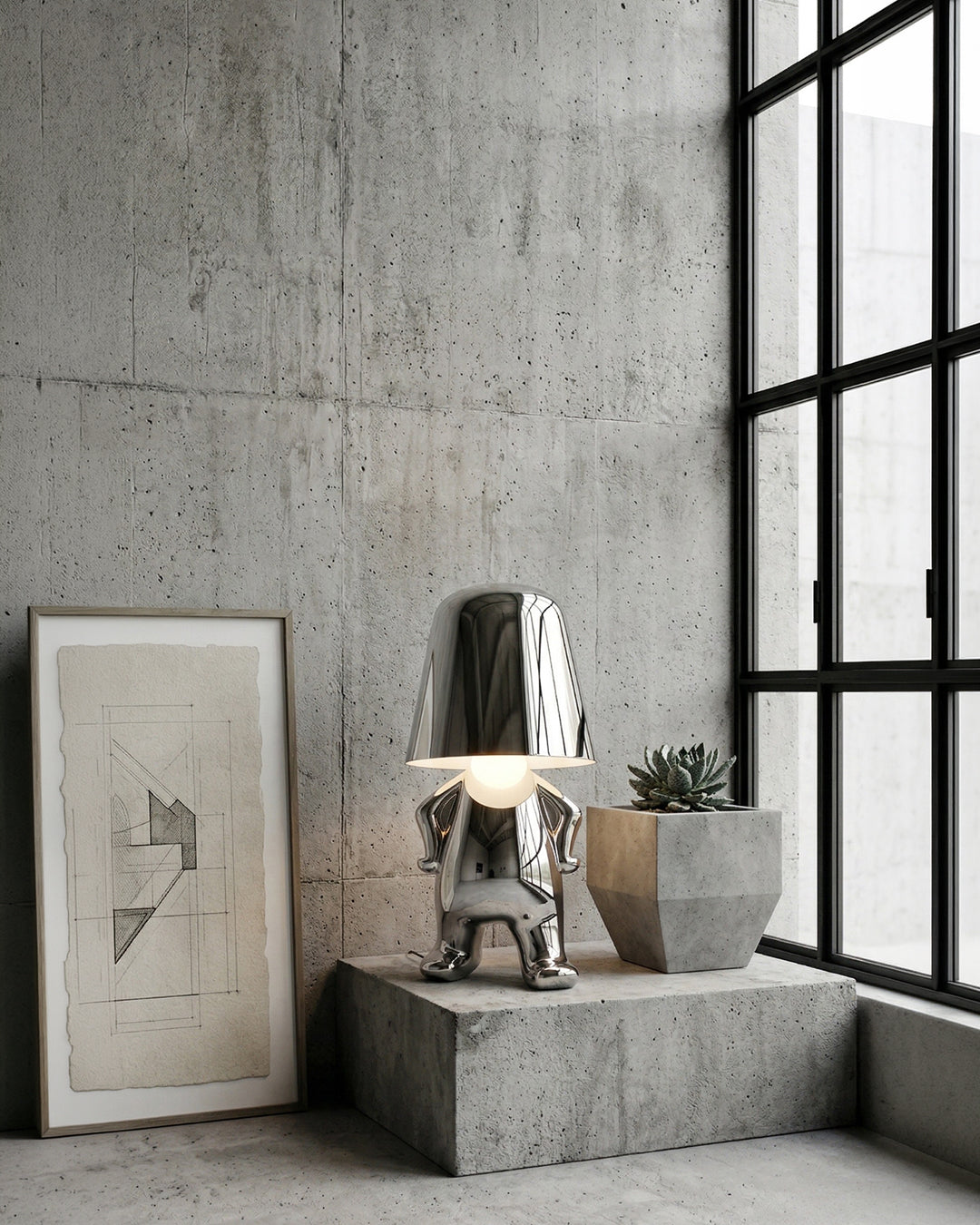 Metalen Tafellamp Sculptuur Figuur Sfeerlicht Touch Dimbaar LED Nachtlampje Goud Zilver Modern Design Decoratief