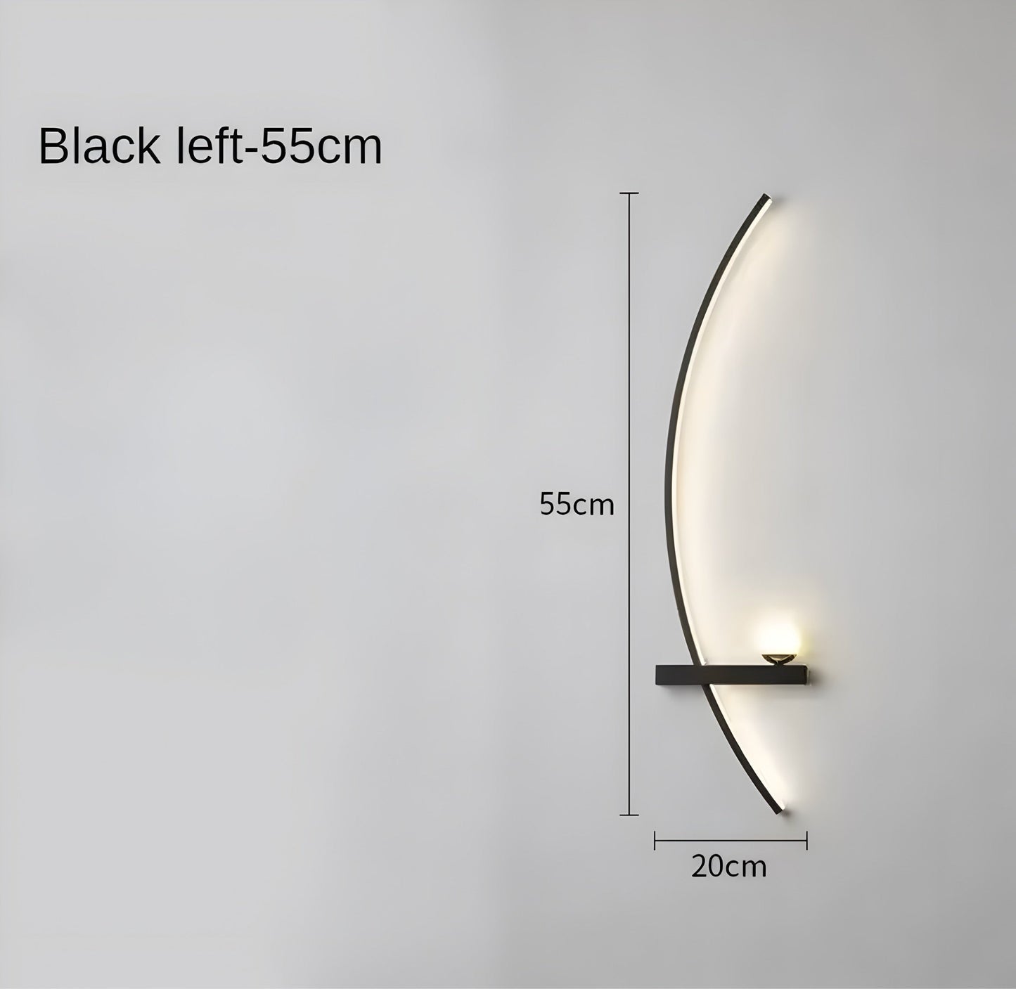 Moderne Led Wandleuchte Met Gebogen Design En Dimbare Verlichting Voor Slaap- En Woonkamer