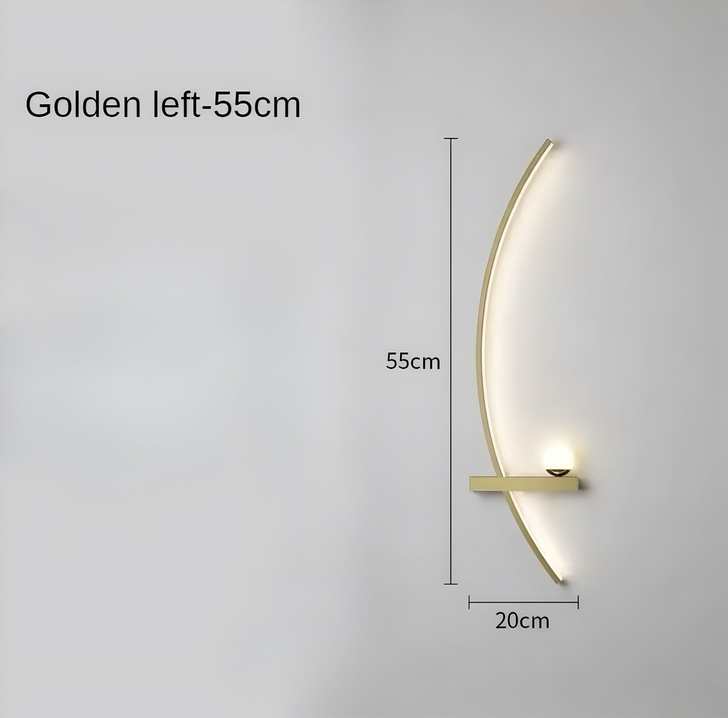 Moderne Led Wandleuchte Met Gebogen Design En Dimbare Verlichting Voor Slaap- En Woonkamer