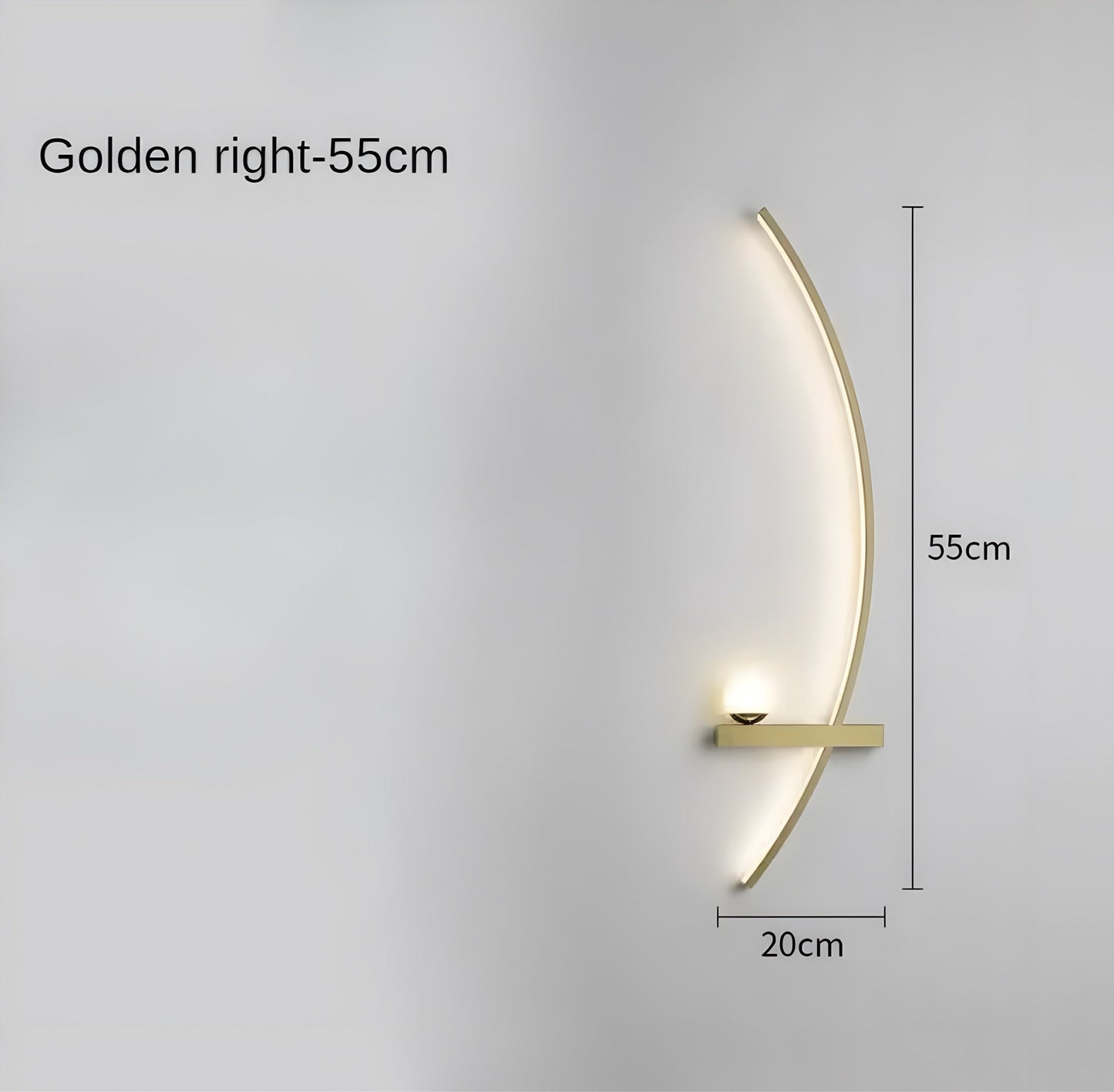 Moderne Led Wandleuchte Met Gebogen Design En Dimbare Verlichting Voor Slaap- En Woonkamer