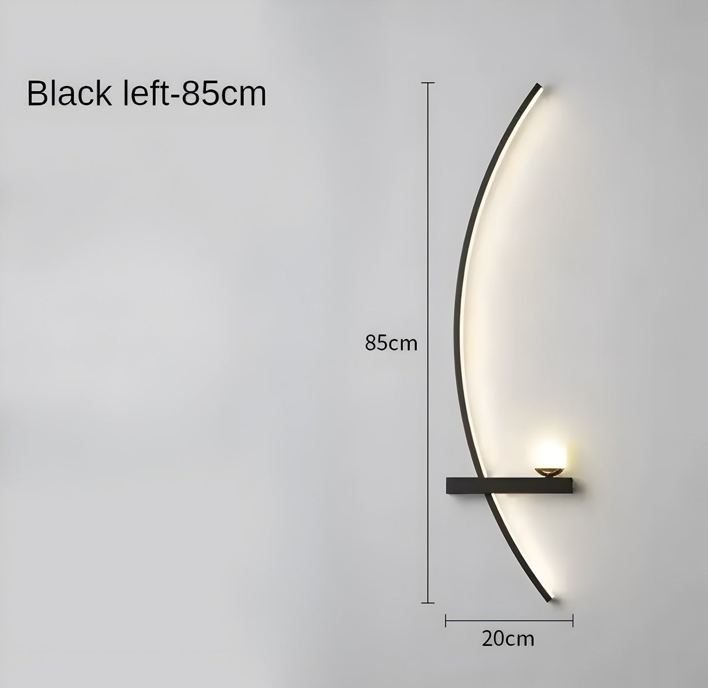 Moderne Led Wandleuchte Met Gebogen Design En Dimbare Verlichting Voor Slaap- En Woonkamer