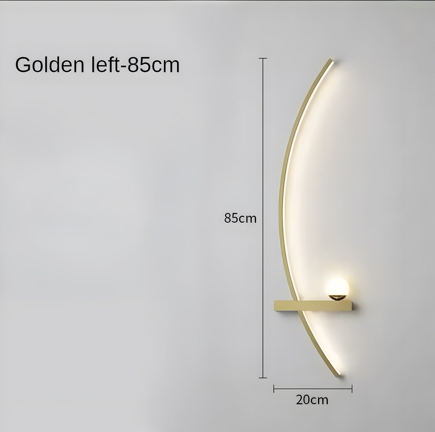 Moderne Led Wandleuchte Met Gebogen Design En Dimbare Verlichting Voor Slaap- En Woonkamer