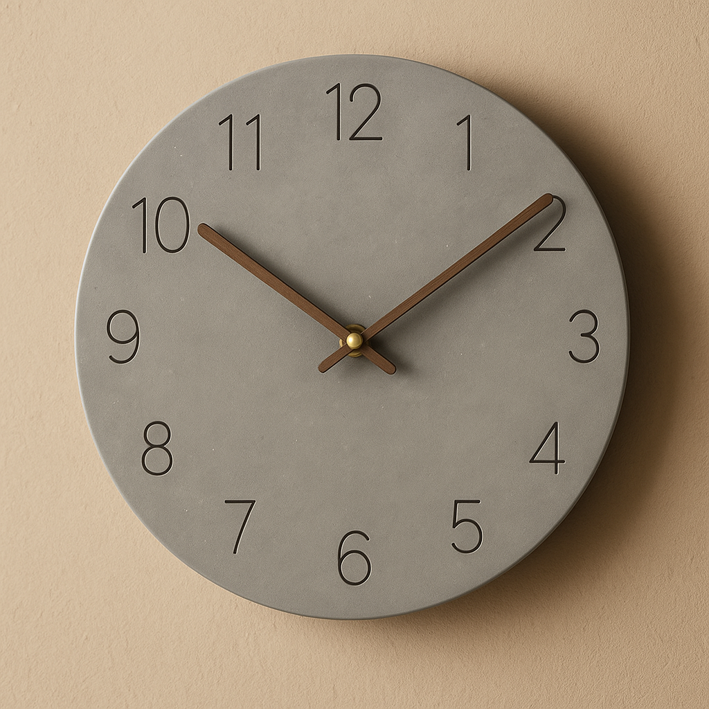 Houten Wandklok Ø29cm Modern Minimalistisch Stil Geruisloos Kwartsmechanisme Woonkamer Slaapkamer Kantoor