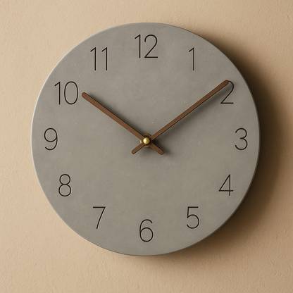 Houten Wandklok Ø29cm Modern Minimalistisch Stil Geruisloos Kwartsmechanisme Woonkamer Slaapkamer Kantoor