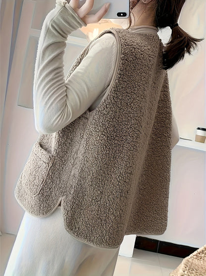 Dames Fleece Bodywarmer Zacht Warm Isolatie
