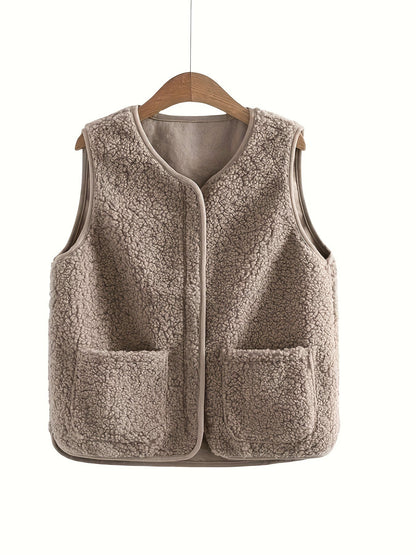 Dames Fleece Bodywarmer Zacht Warm Isolatie