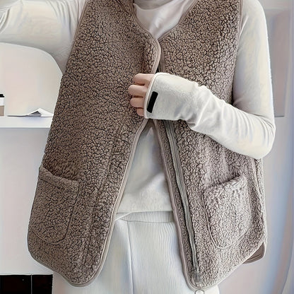 Dames Fleece Bodywarmer Zacht Warm Isolatie