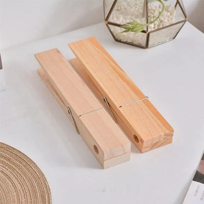 Wandhaak Knijper Hout Handdoekhouder Deur Natuurlijk Design Badkamer Kinderkamer