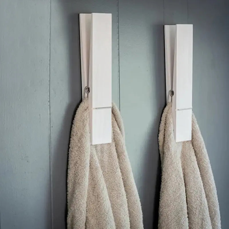 Wandhaak Knijper Hout Handdoekhouder Deur Natuurlijk Design Badkamer Kinderkamer