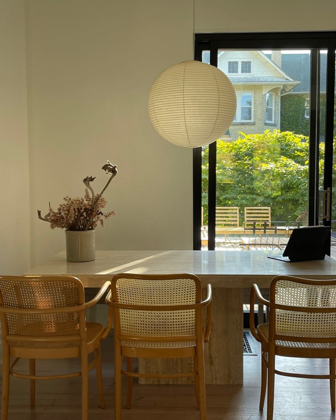 Japanse Mulberry Paper Hanglamp — Handgemaakte Washi Lampenkap Bol Sfeerverlichting