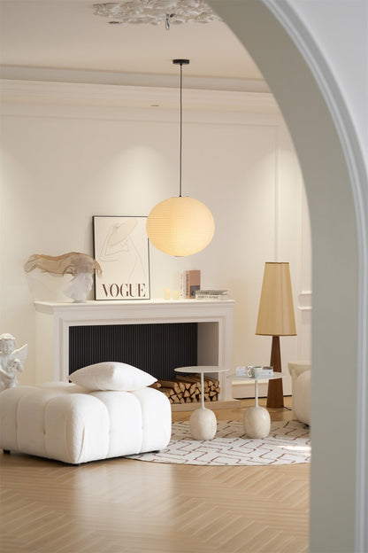 Japanse Mulberry Paper Hanglamp — Handgemaakte Washi Lampenkap Bol Sfeerverlichting