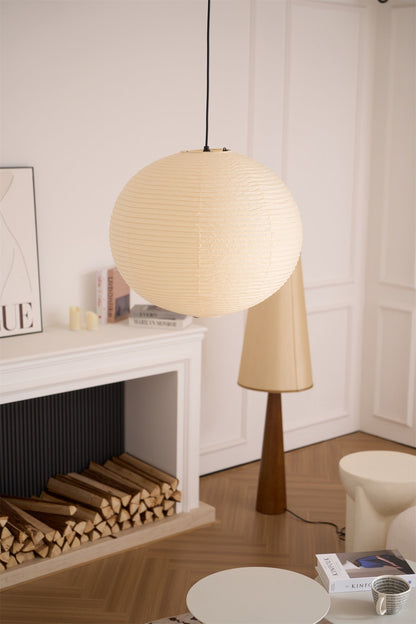 Japanse Mulberry Paper Hanglamp — Handgemaakte Washi Lampenkap Bol Sfeerverlichting